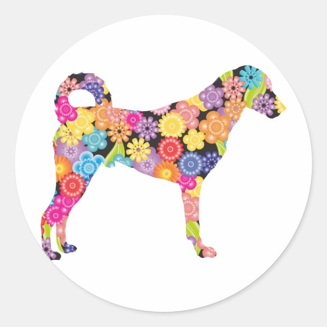 Kangal Hund Runt Klistermärke (Framsida)