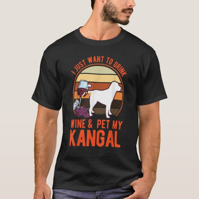 Kangal och Vin T Shirt (Framsida)
