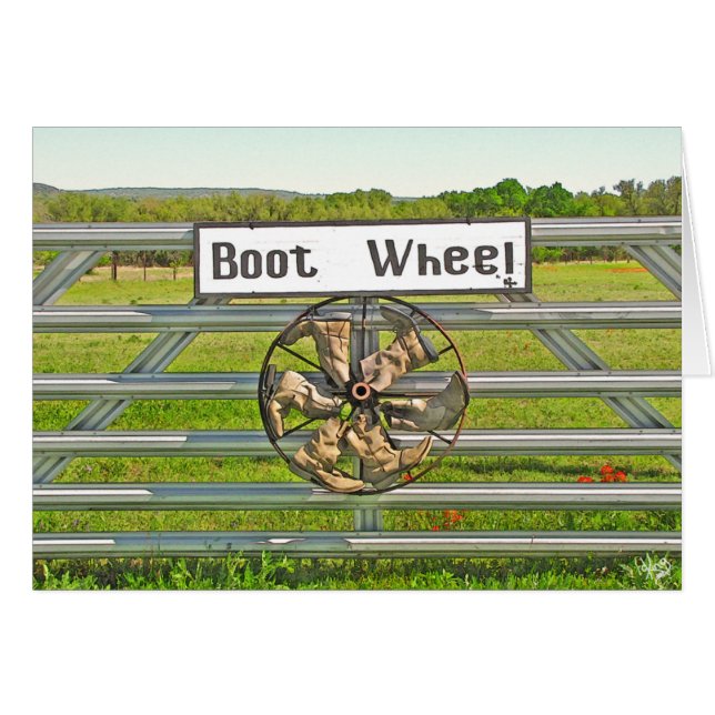 Kängan rullar på Hwy 290 nära Johnson City, TX OBS Kort (Framsidan Horizontal)