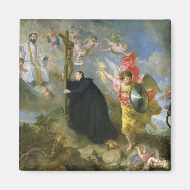 Kängarna Saint Aloysius of Gonzaga Magnet (Framsidan)