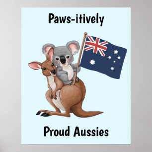 Kangaro och Koala Poster
