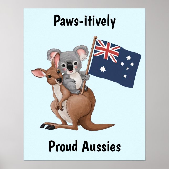 Kangaro och Koala Poster (Framsidan)