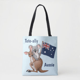Kangaro och Koala Tygkasse