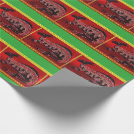 Kangaroo AbOriginal Jul Wrapping Papper Presentpapper