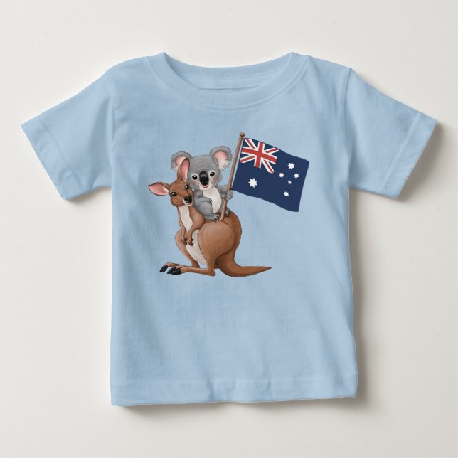 Kangaroo and Koala Toddler T-shirt (Framsida)