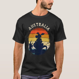Kangaroo Australia Animal Aussie Retro Australia T Shirt