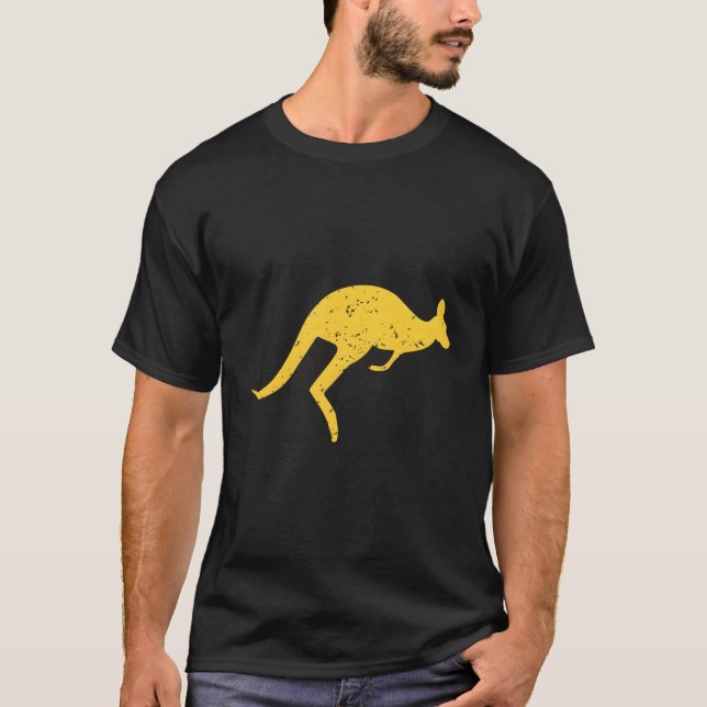 Kangaroo Australia Aussie Roo Kangaroo T Shirt (Framsida)