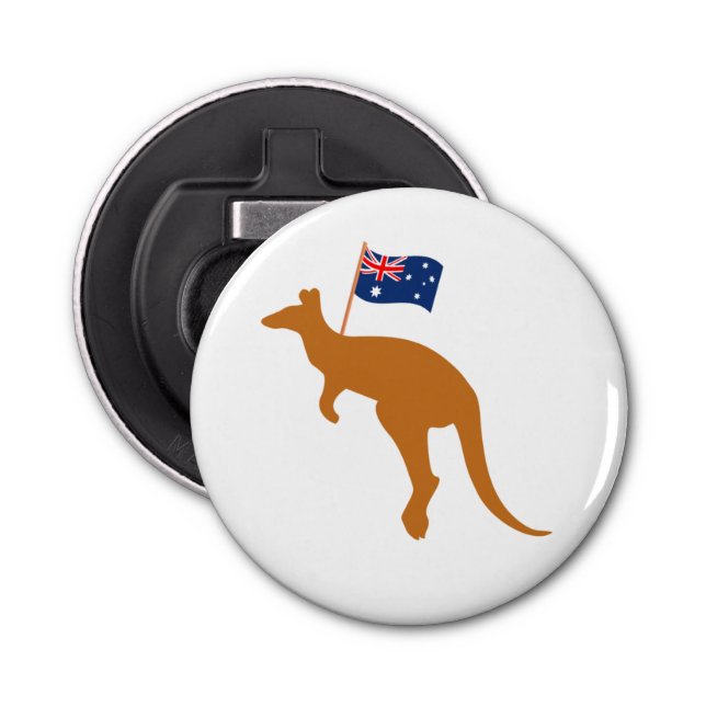 kangaroo australia flagga flasköppnare (Framsidan)