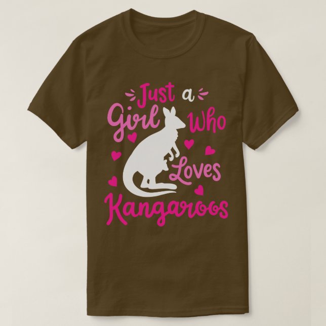 Kangaroo Australian Australian Kangaroo Älskare T Shirt (Design framsida)