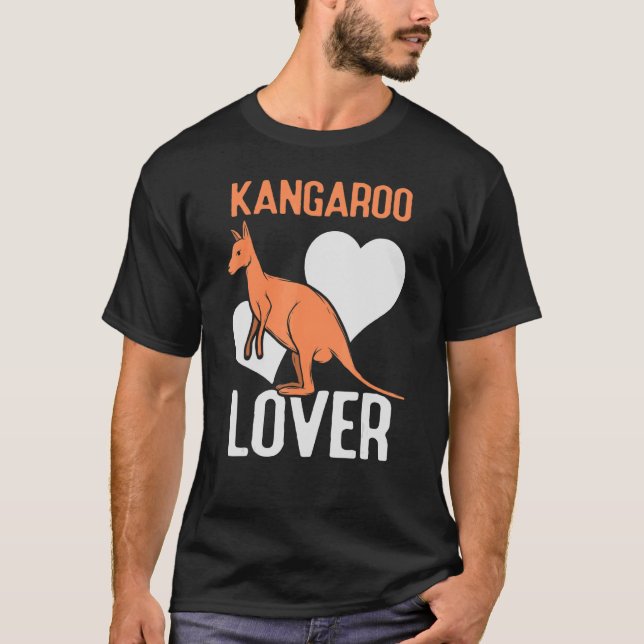 Kangaroo Australien Kangaroos Animal T Shirt (Framsida)