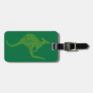 Kangaroo av australisk slang bagagebricka