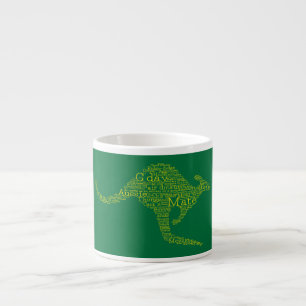 Kangaroo av australisk slang espressomugg