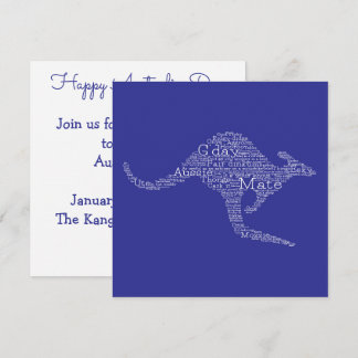 Kangaroo av australisk slang inbjudningar