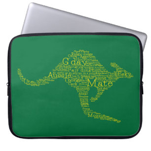 Kangaroo av australisk slang laptop sleeve