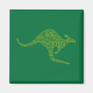 Kangaroo av australisk slang magnet
