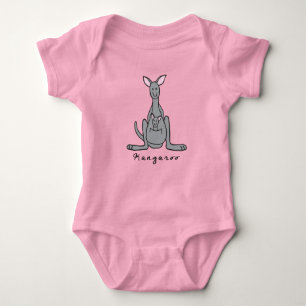 Kangaroo Baby Bodykostym (med bas) T Shirt