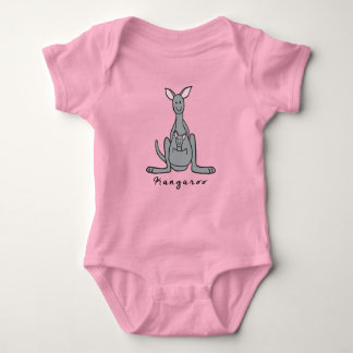 Kangaroo Baby Bodykostym (med bas) T Shirt