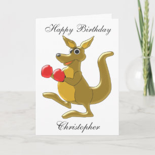 Kangaroo Birthday Kort