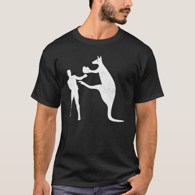 Kangaroo Boxing Tee Australian Proud (Framsida)