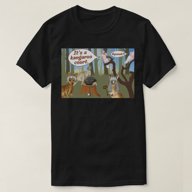 Kangaroo Court idiom law and order T Shirt (Design framsida)
