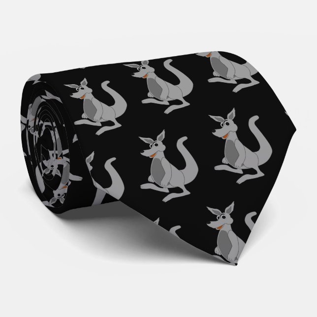 Kangaroo Design Neck Tie Slips (Rullad)
