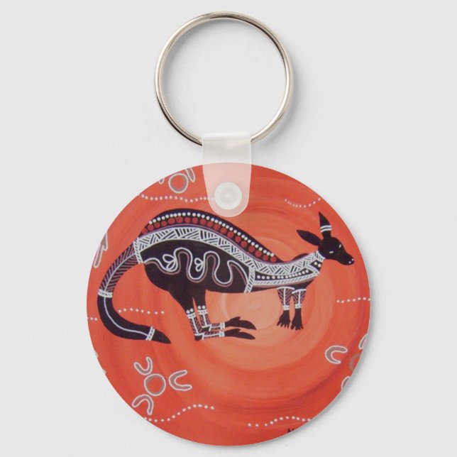 Kangaroo Dreaming Nyckelring (Framsida)