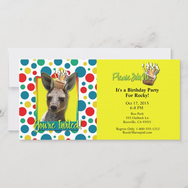 Kangaroo, födelsedagskalas (Framsida)