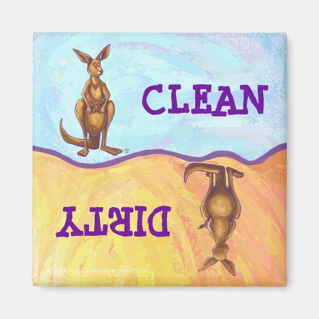 Kangaroo-gåvor och tillbehör magnet (Framsidan)