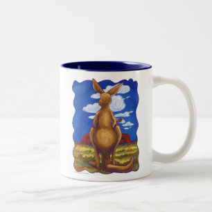 Kangaroo-gåvor och tillbehör Två-Tonad mugg