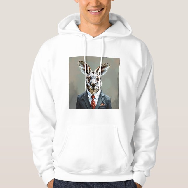 Kangaroo gentleman hoodie (Framsida)