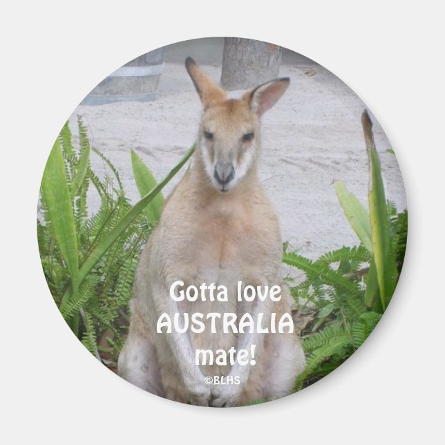 Kangaroo Gotta LoveAUSTRALIAmate! ©BLHS Magnet (Framsidan)
