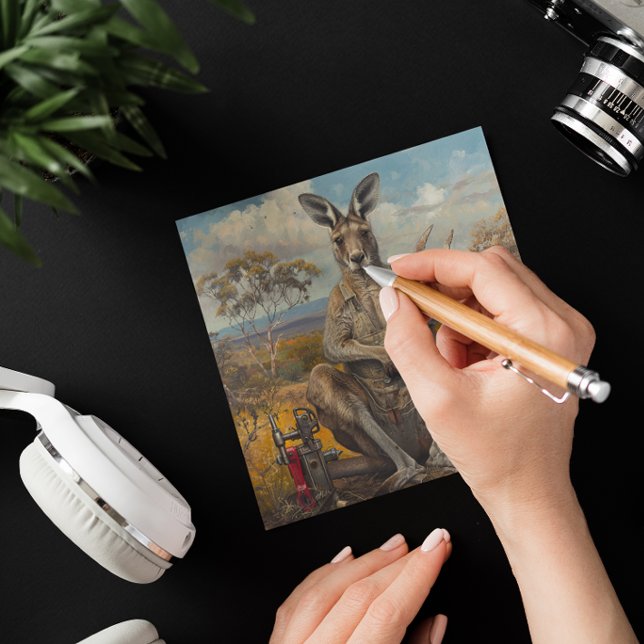 Kangaroo Handyman, anpassade Inbjudningar (Skapare uppladdad)