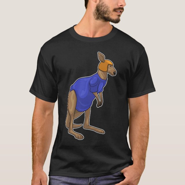 Kangaroo Helmet Football T Shirt (Framsida)