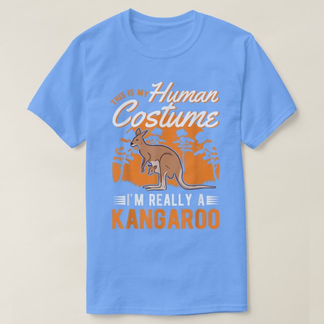Kangaroo Human Costume Halloween Kangaroo 5801 T Shirt (Design framsida)