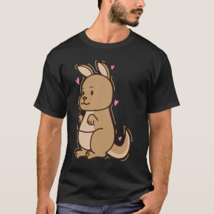 Kangaroo i Kärlek Australia Outback T Shirt