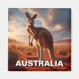 Kangaroo i Outback Australia Magnet