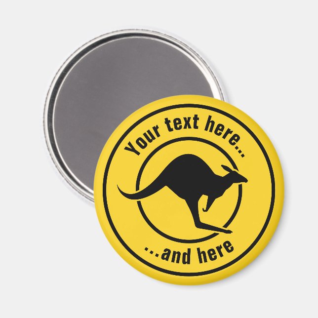 Kangaroo Icon Magnet (Front/Back)