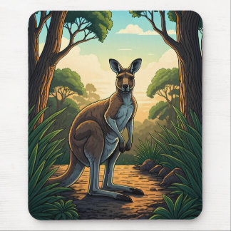 Kangaroo in Sunlit Forest Musmatta