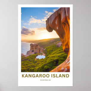 Kangaroo Island Australia Travel Print Poster