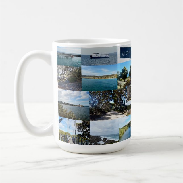 Kangaroo Island, Australien, Photo Collage Kaffemugg (Vänster)