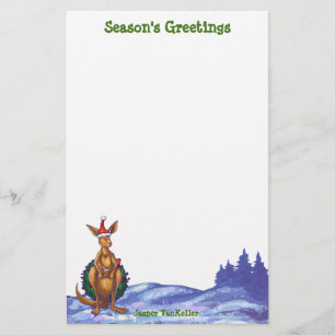 Kangaroo jul Starry Night Brevpapper
