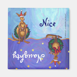 Kangaroo jul Starry Night Magnet