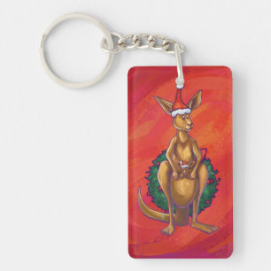 Kangaroo Julafton på Red Nyckelring