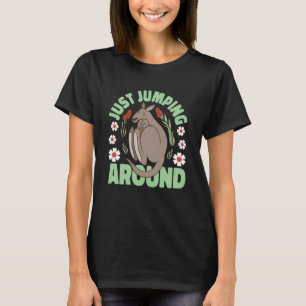 Kangaroo Jumping Around T Shirt