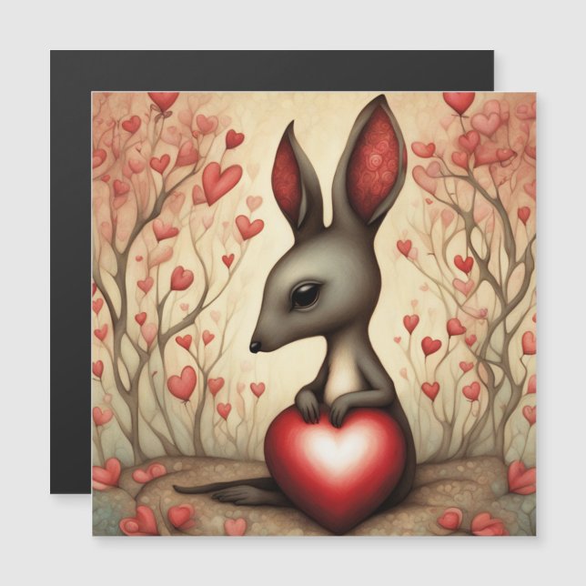 Kangaroo Kärlek 1 (Fram/baksida)