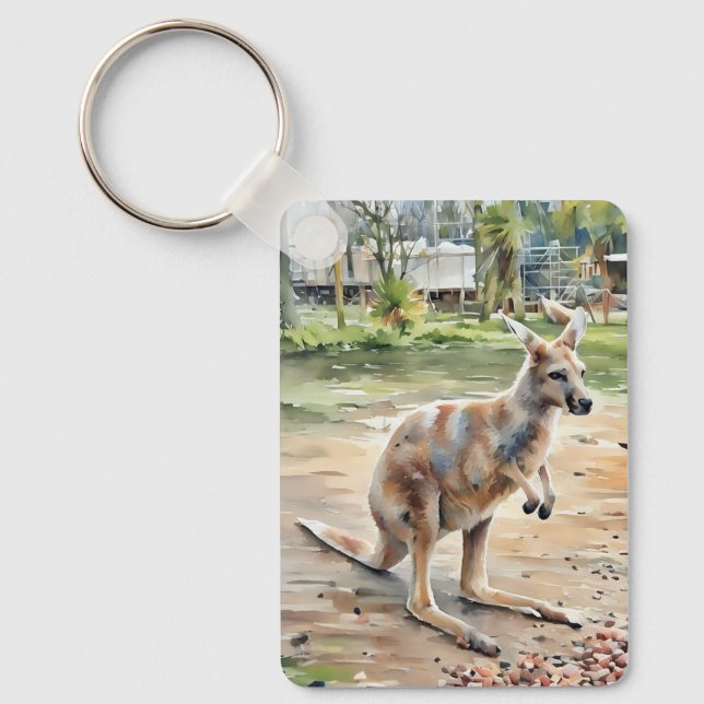 Kangaroo Keychain Nyckelring (Framsida)