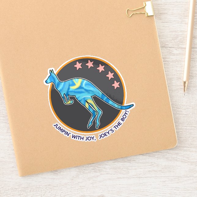 kangaroo klistermärken (Anteckningsbok)