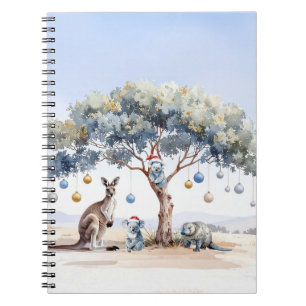 Kangaroo Koalas Platypus jul Gumtree Baubles Anteckningsbok