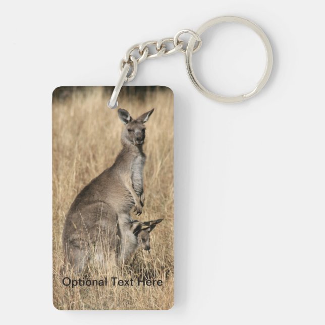 Kangaroo med Baby Joey in Pouch (Baksidan)