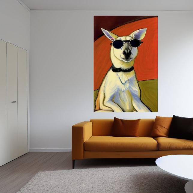Kangaroo med solglasögon | AI Art Poster (Skapare uppladdad)
